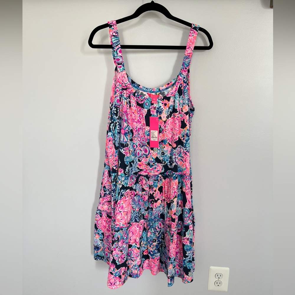 Lilly Pulitzer NWT XL Loro Dress in Turtle Amazement